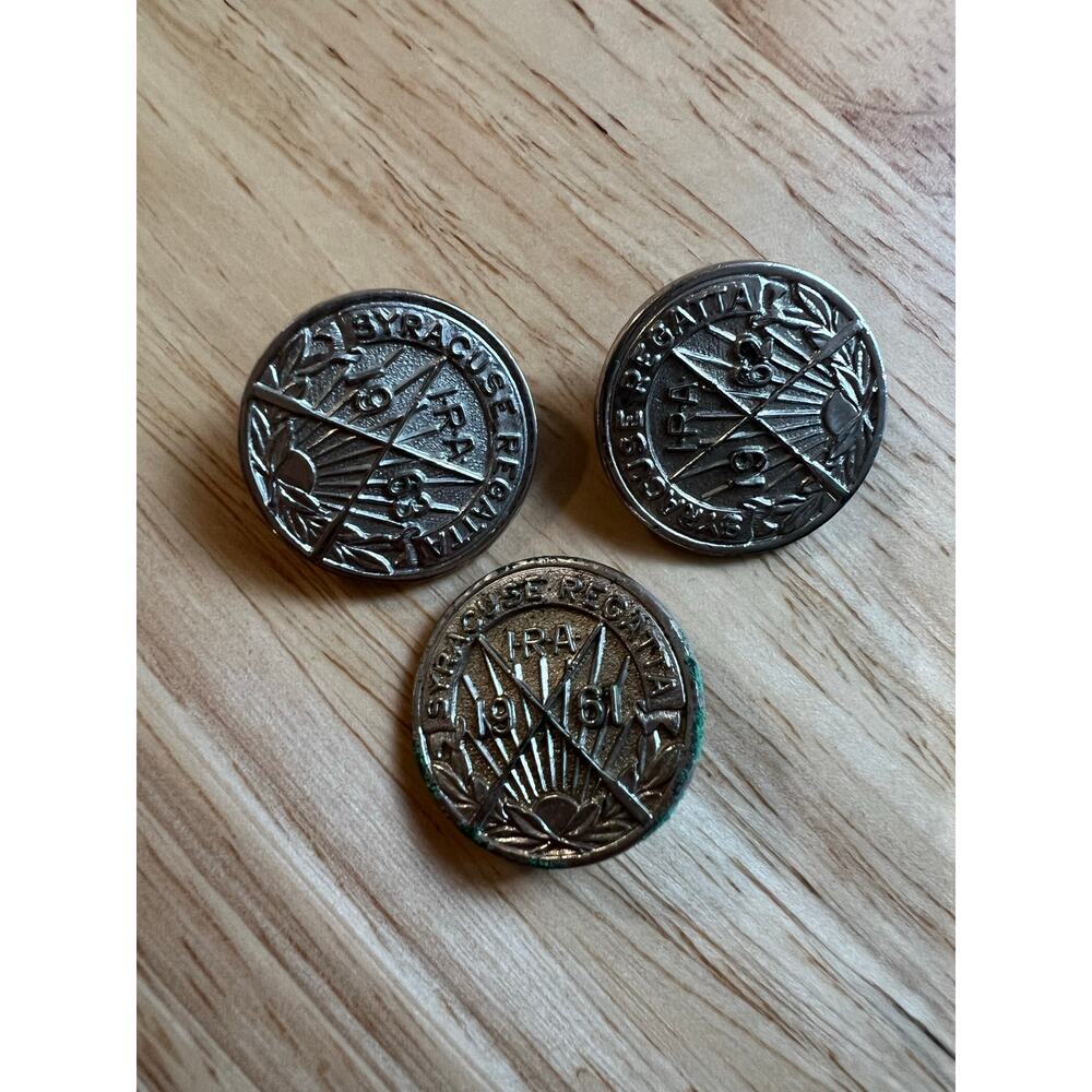 3 Commemorative Pins 1961-1963 Syracuse Regatta